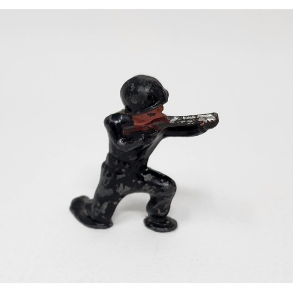 Vintage B233 Barclay Podfoot Kneeling Sniper Lead Diecast Toy Soldier 2" Tall